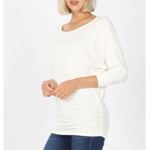 Zenana Dolman- Ivory- Size Medium- New